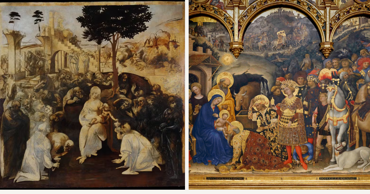 Epiphany: The last of the winter holidays in Italy || Leonardo da Vinci & Gentile da Fabriano